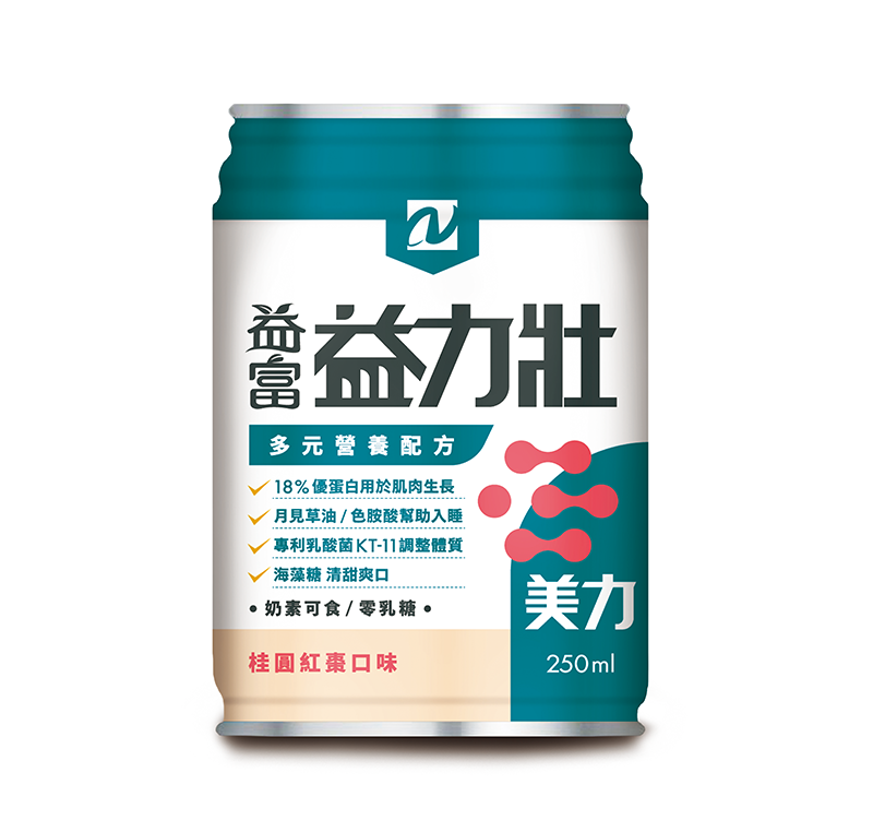 益力壯美力-多元營養配方(桂圓紅棗口味)24罐/一箱 